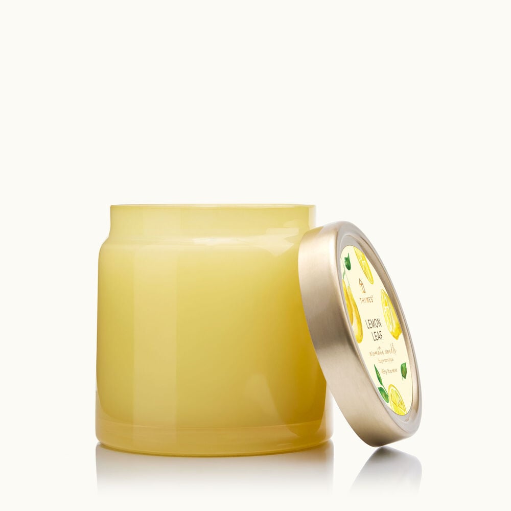 Thymes Lemon Leaf Statement Poured Candle is a citrus fragrance image number 1